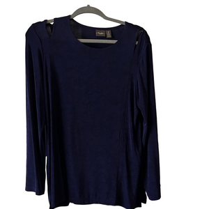 Chico's deep purple Long Sleeve Blouse